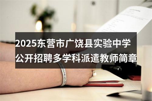 2025东营市广饶县实验中学公开招聘多学科派遣教师简章 图片