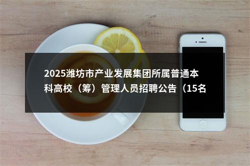 2025潍坊市产业发展集团所属普通本科高校（筹）管理人员招聘公告（15名） 图片