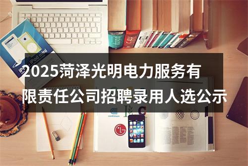 2025菏泽光明电力服务有限责任公司招聘录用人选公示 图片